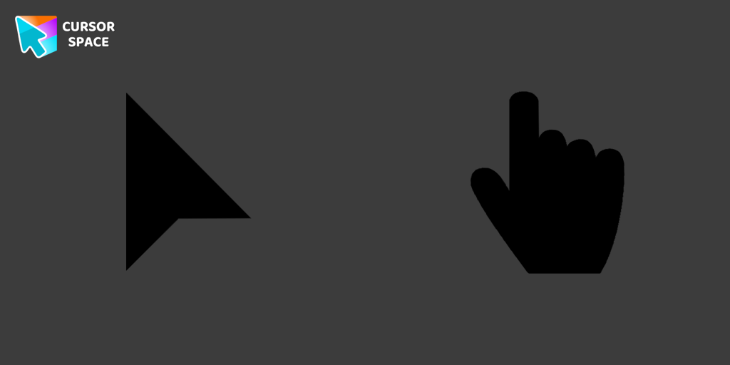 Custom Cursor Black Triangle For Chrome